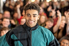 Malique Thompson-Dwyer pictured at Oldham College today.

Pictures by Darren Robinson