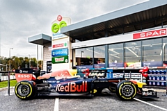 A Red Bull F1 car will feature at the launch of the new Hollinwood Junction Esso petrol station on Thursday