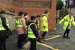 Officers spoke about the importance of being safe on the road