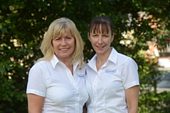 Stephanie Doherty (left) and Helan Graham from Caremark Oldham