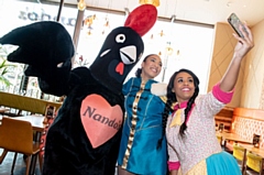 Barci, Chante Faucher and Shorelle Hopkin pictured at Nando's.

Image courtesy of Darren Robinson