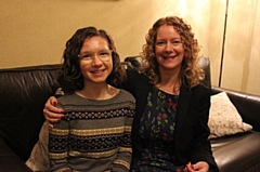 Molly Howarth is pictured with her mum Jane