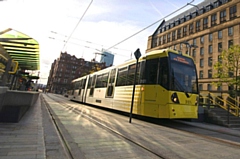 It happened on an Oldham bound tram from Victoria station