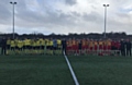 Chadderton Park under-16s Griffins line up alongside their Erskine Youth counterparts