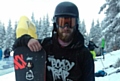 Thomas White competes for Great Britain at boardercross