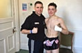 Kieron Hilditch (right) with his trainer Steve Donnelly