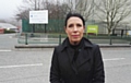 Oldham East and Saddleworth MP Debbie Abrahams outside Shop Direct's Shaw warehouse on Linney Lane