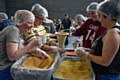 A scene from last year's Rotary Club Meal Pack