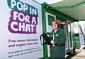 Jo Trask, from the mobile Macmillan Cancer Support information team