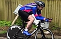 Bill Howarth in action in the East Lancs Road Club 10-mile time-trial