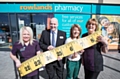 Pioneering workplace health checks (left to right): Yvonne Rubacha, project developer Paul Hillan, Jeslyn Chow and Sharon Lofthouse at Lees Medical Practice in Athens Way, Oldham  