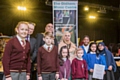 Pictured are Mayor of Oldham Javid Iqbal and Mayoress of Oldham Tasleem Akhtar with young musicians who performed at the festival