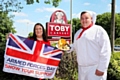 Toby Carvery General Manager Hannah Roper and Chef Chris Mills officially launch the FREE meal offer for Armed Forces Day 2018