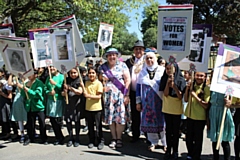 The Mayor of Oldham, Councillor Javid Iqbal, has been celebrating the centenary of the 1918 Representation of the People Act with local children