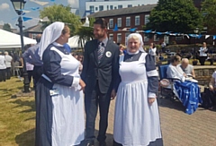 Oldham West and Royton MP Jim McMahon at the Royal Oldham Hospital yesterday