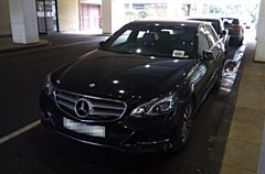 One of the Oldham Council Mayoral cars - a Mercedes E220 Saloon