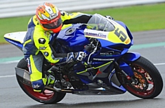 Moorside's Ash Beech roars his way around the National Circuit at Silverstone