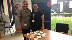 Hand-made bobble hats donated to the Royal Oldham hospital