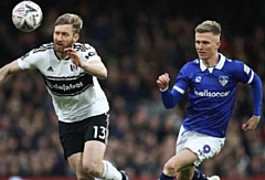 Sam Surridge (right) against Fulham in the FA Cup