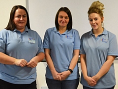 Spoons volunteer Stacey Dawson, Spoons founder Kirsten Mitchell, Spoons volunteer Beth Hurst