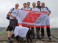 Back: (L-R): Matt Barker, Stuart Hyde, Henley Bailey, Dan Mounsey, Mark Staines, Shaun Nolan. Front: Brock the dog