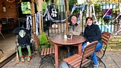 Mark and Gill Bradley at the Old Library Garden Cafe