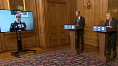 Tia asked the first public question at the Prime Minister's press briefing yesterday