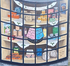 Refurbished Christmas windows delph