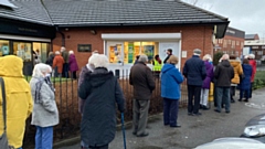 Queues for the Covid vaccination started early this morning
