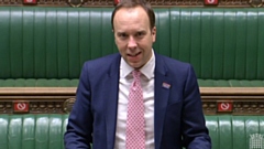 Health Secretary Matt Hancock made the new tier announcement earlier today