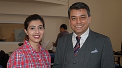 Sadaf Anwar and Dr Zubair Ahmad (Founder, Director, Arlington Medical Academy)