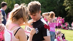 A couple who've entered Race For Life 