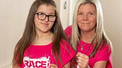 Kelsey Shyne-Slater is pictured with her mum Melanie Slater