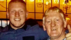 Joey Needham pictured with his father Jimmy Needham