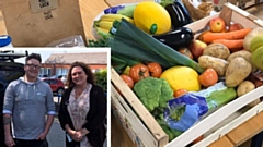 Jamie from Diggle Lock is pictured (left) with Debbie Henry, a social worker within the Oldham community mental health team