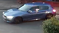 The three offenders fled the scene in a Blue BMW 1 series