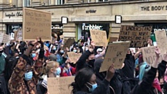 Thousands took to Manchester's city centre streets to protest over the weekend