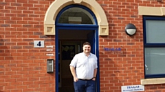 MD Denny Hulme is pictured outside Trailar's unit on Southlink Business Park