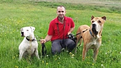 Michael Waugh from Pennine Pen with some furry friends