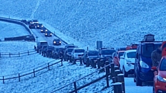 The scene at Dovestone Reservoir on Saturday
