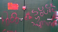 The substation has been vandalised again