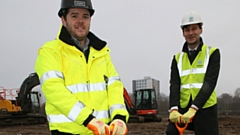 Pictured (left to right) are Simon Foden, Group Senior Development Manager, Langtree and Cllr Sean Fielding, Leader of Oldham Council