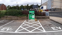 The new rapid charger on the Civic Centre car park