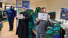 Volunteers at the Oldham Foodbank