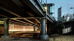 Entrance to new MOSI Gallery from the lower yard