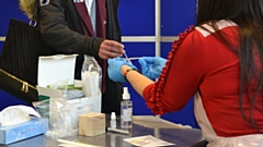 A student gets tested