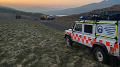 Rescue teams attend the scene in the Chew Valley area