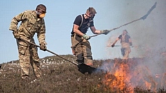 Soldiers tackling the fires on Saddleworth Moor in 2018. The fire service wants to avoid anything remotely similar occurring this Easter weekend. Picture courtesy of @BritishArmy on Twitter