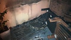 The balcony scene after one of the fires