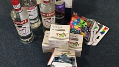 Some of the booty seized from local youths on Friday by the Failsworth Neighbourhood policing team